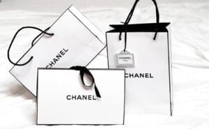 Paris designer shopping bags